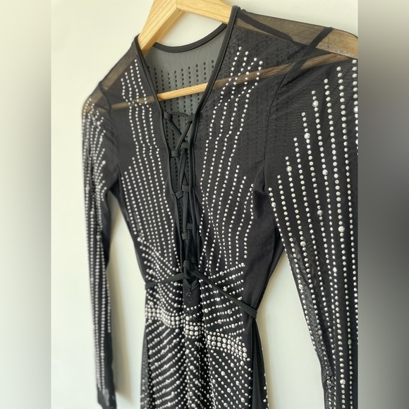 NEW black sheer dress - Picture 4 of 4